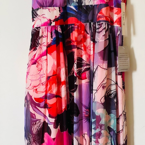 Eliza J Floral Chiffon Halter Maxi Dress✨🌷 - Picture 5 of 16